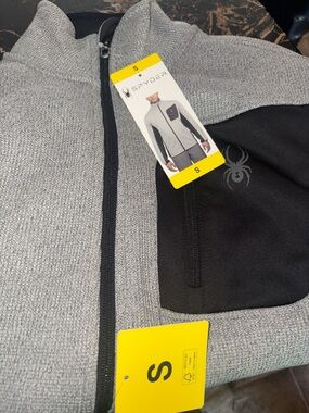 Spyder Men's Gray and Black Lightweight Shirt Jacket